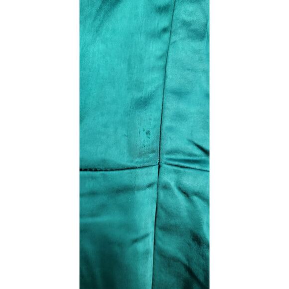 Perfect Refinement Emerald Satin Sleeveless Pleated Maxi Dress NWT Size X-Small - Picture 12 of 14